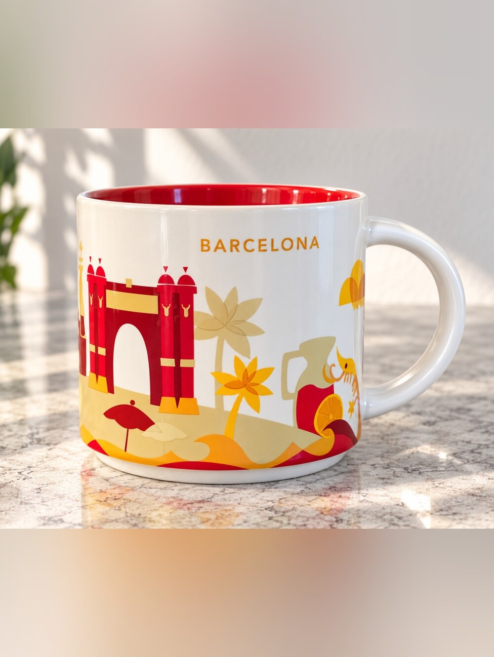 Starbucks Barcelona You Are Here Collection 14 oz Mug Spain 2016 Discontinued